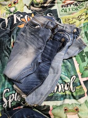 American Eagle Outfitters Women’s Blue Washed Jeans - Classic Denim